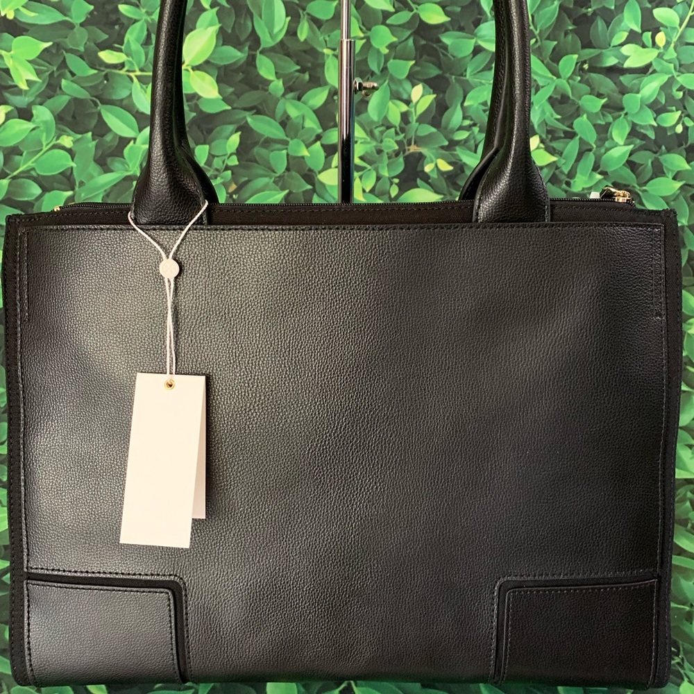Ella canvas leather tote tory Burch Bag black - Picture 2 of 7